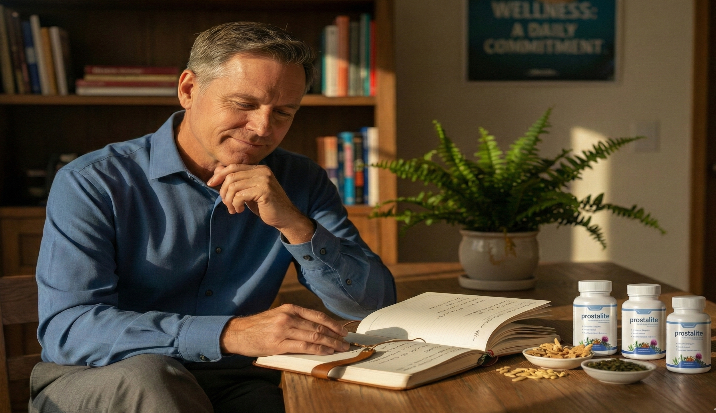 A-serene-personal-journey-through-health-and-wellness-themed-around-prostate-supplement