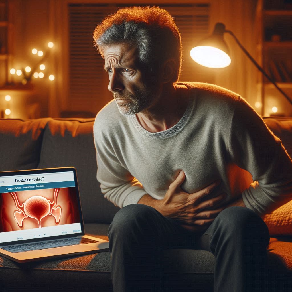 Doctor explaining the difference between Prostatitis and UTI to a patient