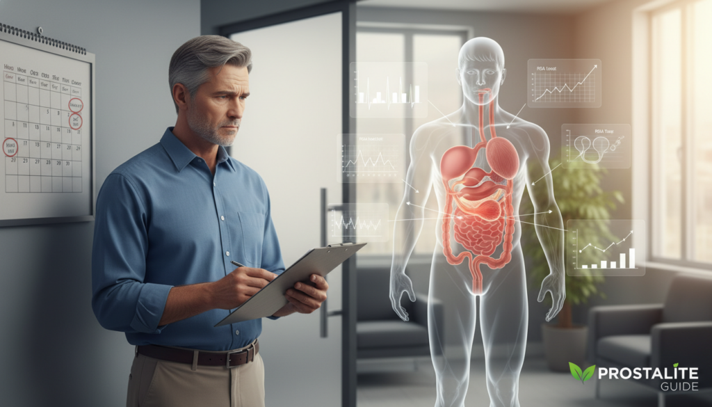 Medical checkup for prostate warning signs