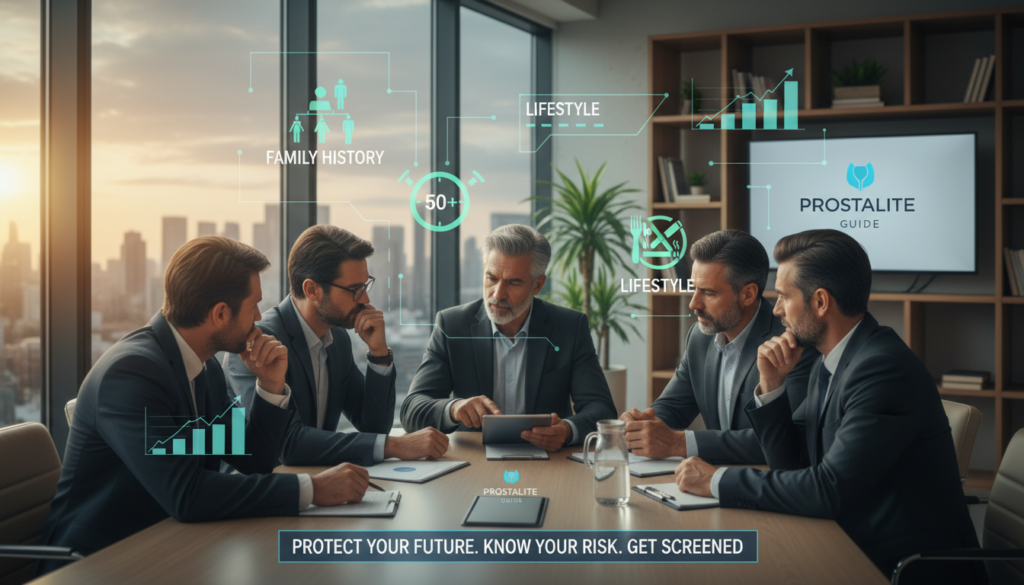 Discussing prostate health risk factors