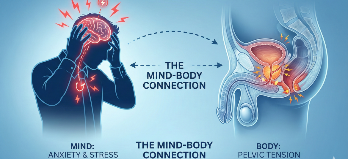 Anatomy of prostate gland and effects of coffee and alcohol.