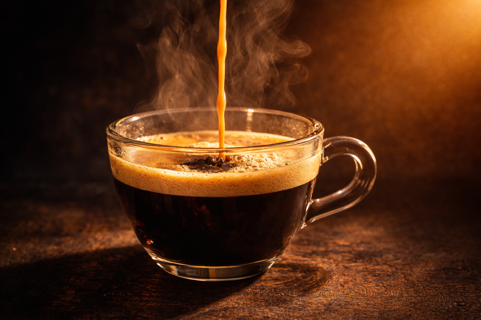 Strong black coffee, a high-caffeine drink that acts as a diuretic and irritates the bladder.